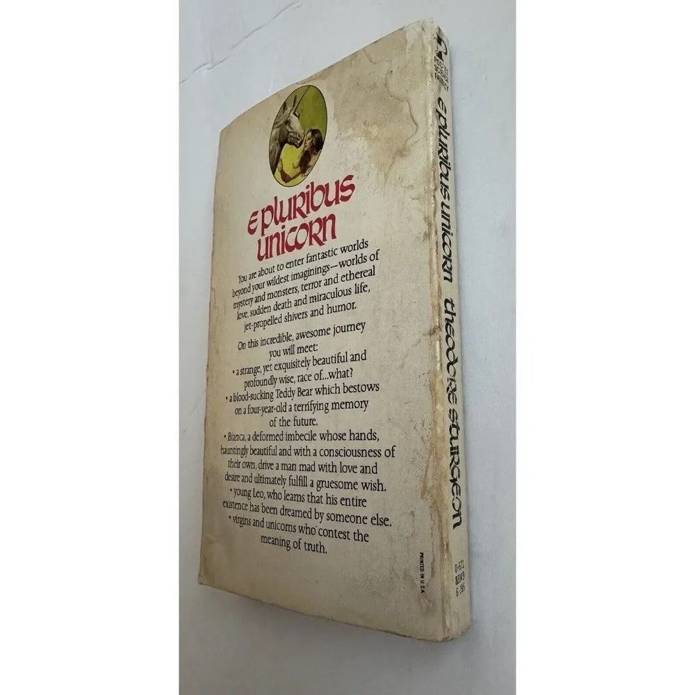 E Pluribus Unicorn by Theodore‎ Sturgeon - 1977 2nd pocket book printing